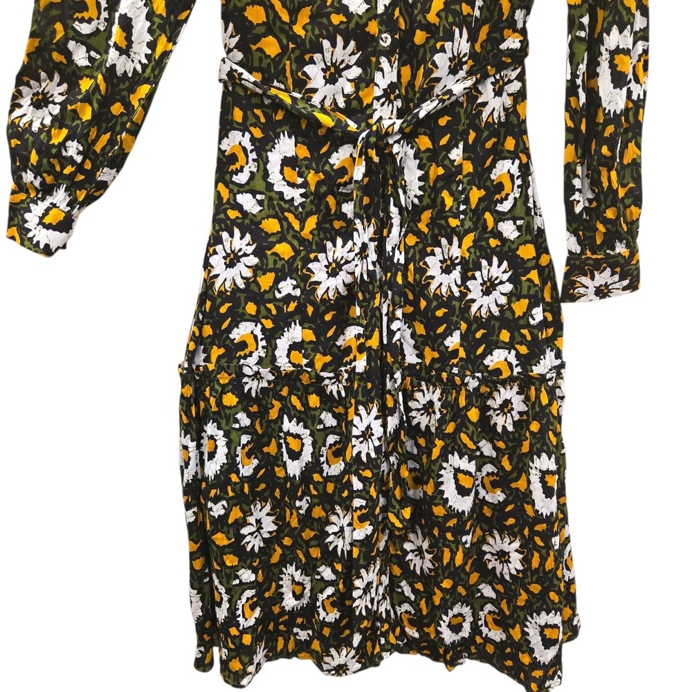 Walter Baker Cottagecore Floral Collared Dress Dark‎ Academia Whimsygoth - Picture 2 of 14